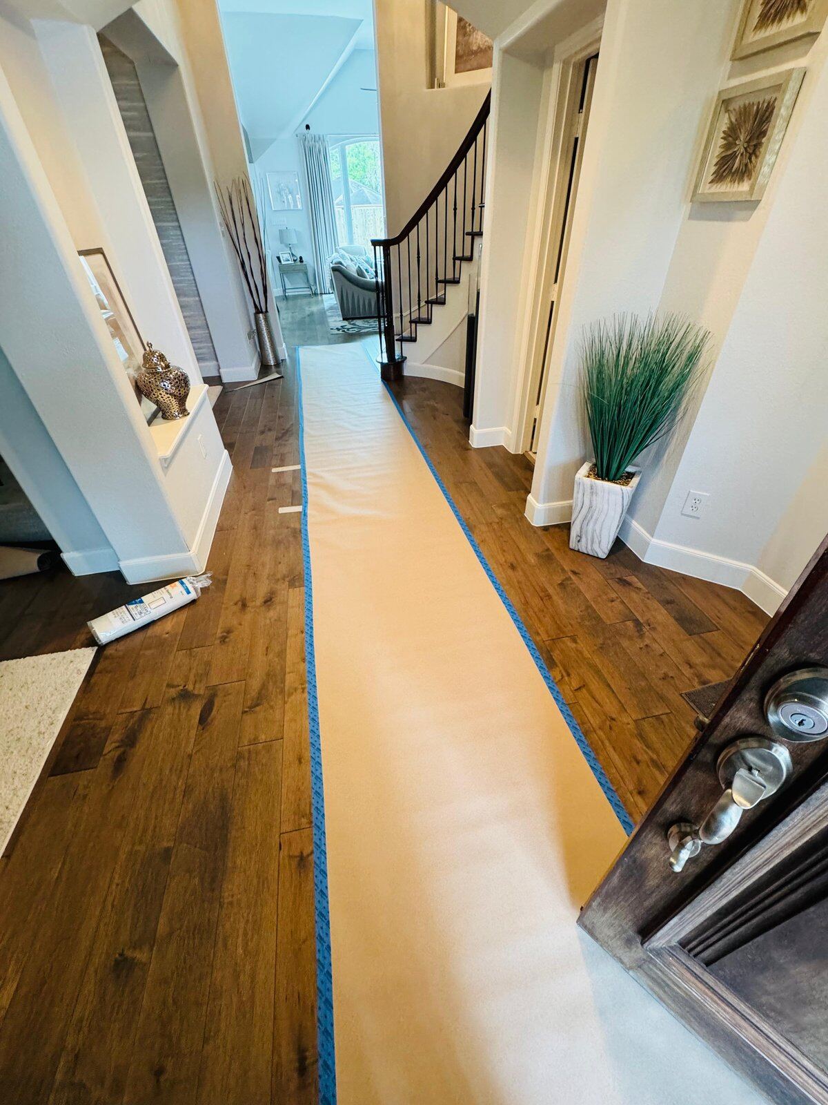 Hardwood floor installation — Houston area project